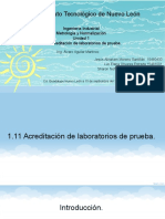 1.11 Acreditación de Los Laboratorios de Pruba