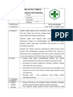 8.1.7.2 SOP Kalibrasi Dan Validasi Instrumen