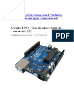 IMPORTANTE - Taxa Amostragem Conversor AD Arduino