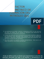 Bo Factor Volumetrico de Formacion Del Petroleo