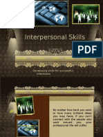 Interpersonal Skills: Developing Skills For Successful Interaction
