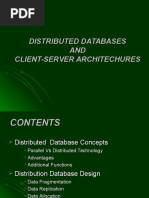 Distributed Databases AND Client-Server Architechures