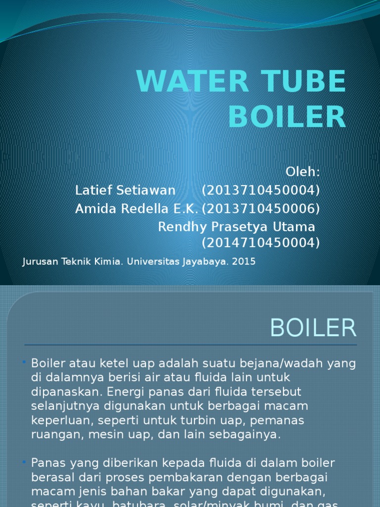 Water Tube Boiler PDF