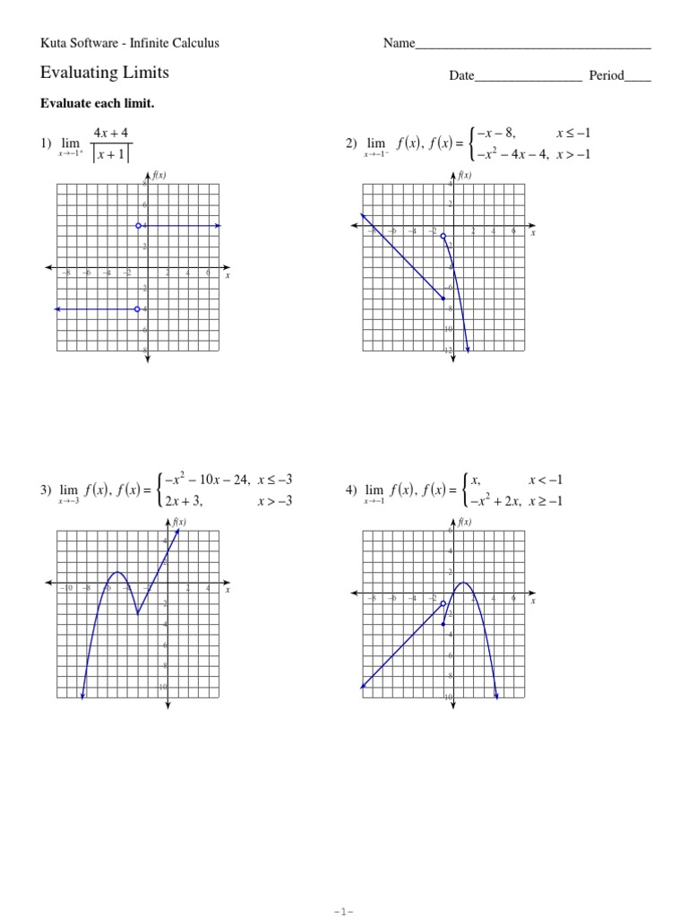 01 - Limits at Jump Discontinuities and Kinks.pdf | Calculus | Physics ...