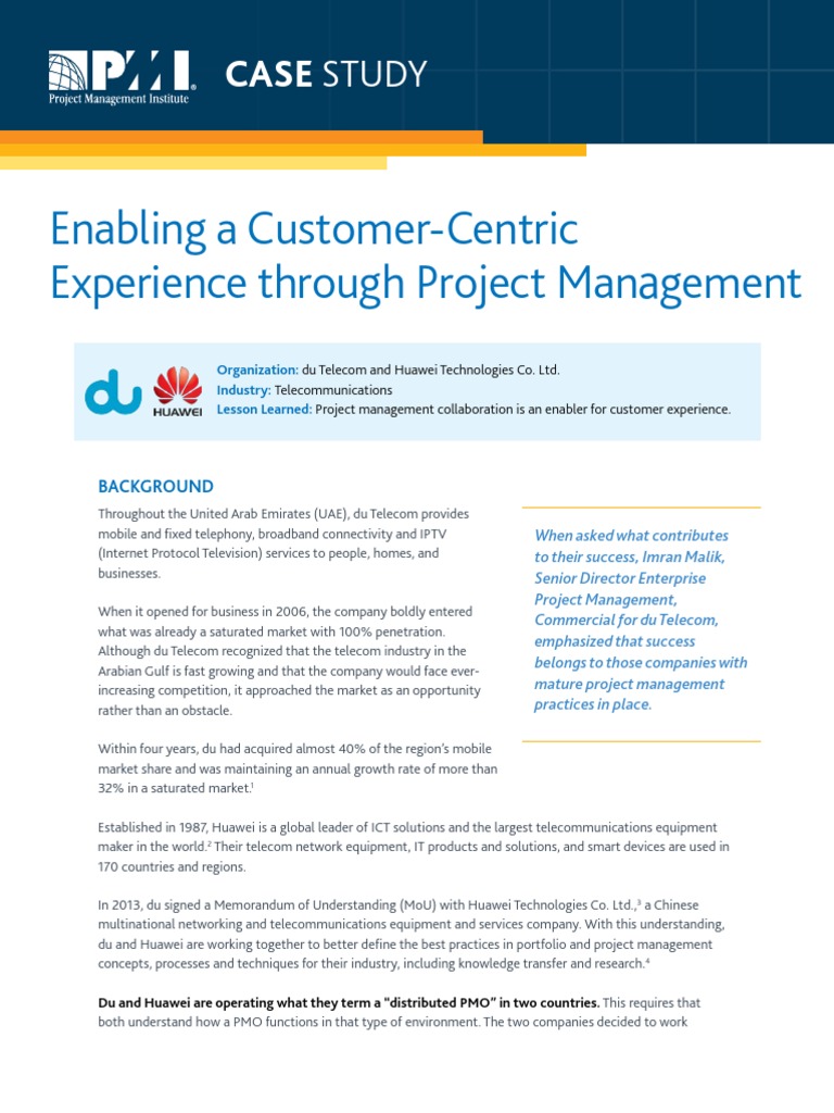 Case Study - Enabling Customer Centric Experience | PDF | Project ...