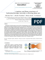 Hypergolic Ignition and Flame Structures of Hydrazine - Nitrogen Tetroxide Co-Flowing Plane Jets PDF