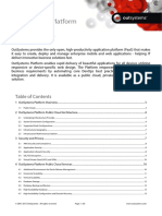 OutSystems Platform - Enterprise Cloud Technical Specifications