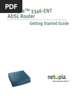 Netopia™ 3346-ENT ADSL Router: Getting Started Guide