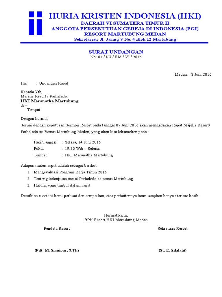 Surat Undangan Hki Tozae