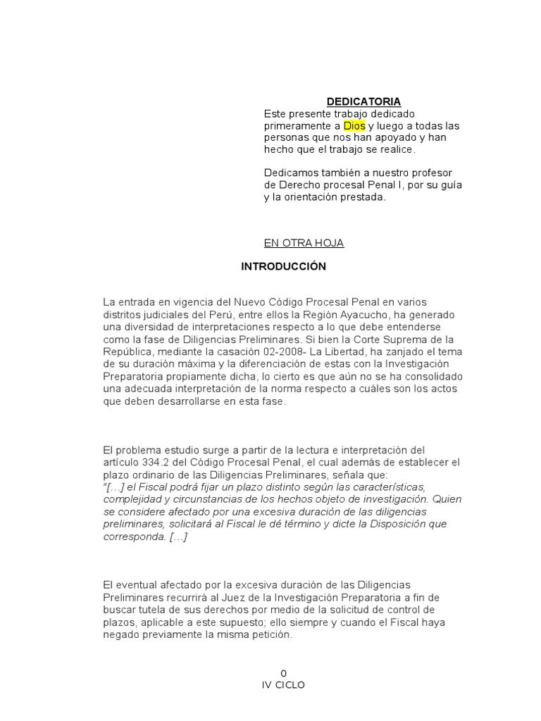 Monografia Diligencias Preliminares 100 Policia Evidencia Ley