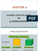 Chapter 11 Lines and Planes in 3D