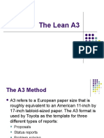 The Lean A3 Method for Problem Solving