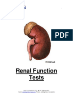 Notes On Renal Function Tests by Dr. Ashish Jawarkar Contact