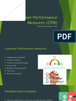 Rochelle Customer Performance Measures CPM