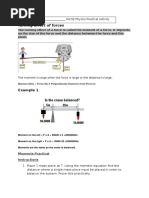 Turning Effect of Forces