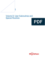Marc VolumeD - User Subroutines and Special Routines For Details PDF