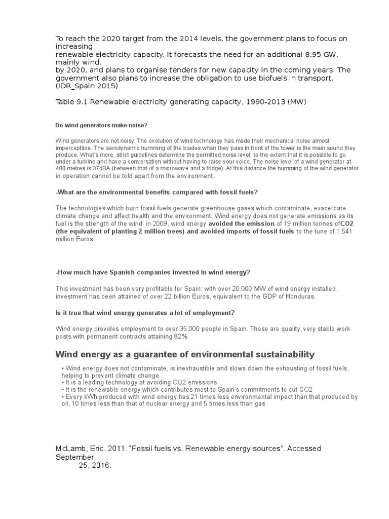 Wind Energy As A Guarantee of Environmental Sustainability Do Wind