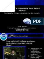 NOAA Climate Literacy by Dr. Frank Niepold, Fermilab 2008