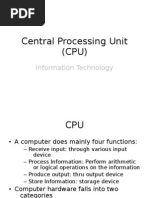 CPU and Its Working Principle