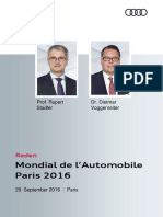 Reden Audi Pressekonferenz Automobilsalon Paris 