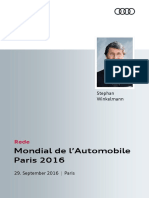 Rede Audi Sport Pressekonferenz Modial de l'Automobile Paris