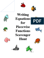 Piece Wise Function Scavenger Hunt