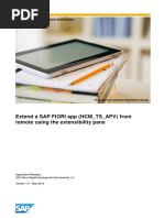 How To Extend A SAP Fiori App (HCM - TS - APV) From Remote Using The Extensibility Pane PDF