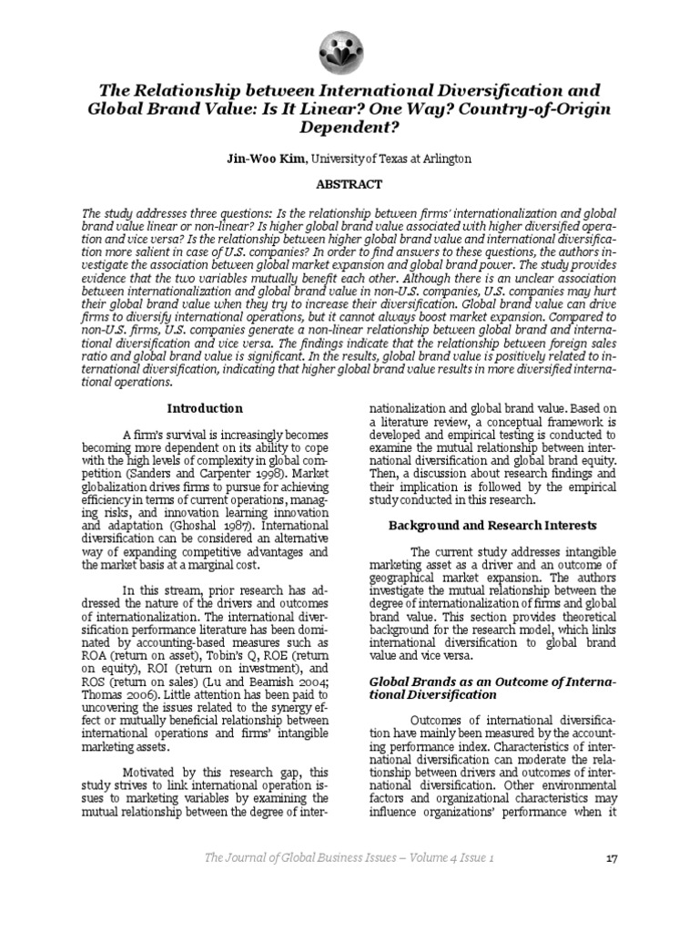 Global Brand Equity | PDF | Internationalization | Brand