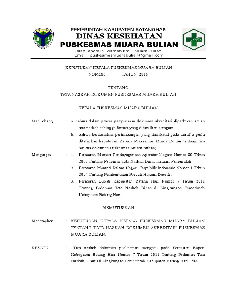 SK Tata Naskah Revisi | PDF