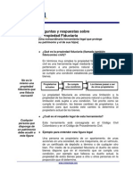 Preguntas y Respuestas Sobre La Propiedad Fiduciaria