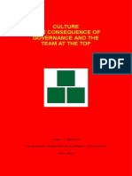 Culture - The Consequence of Governance and the Team at the Top