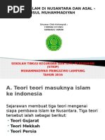 Download DAKWAH ISLAM DI NUSANTARA DAN ASAL  USUL MUHAMMADIYAHpptx by recky ernawan SN325792765 doc pdf