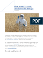 GMO Agriculture Proven to Cause Catastrophic Environmental Damage