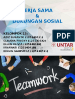 Kerja Sama Dan Dukungan Sosial