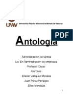 Antologia Administracion de Ventas