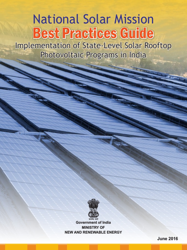 Best Practices Guide On State Level Solar Rooftop Photovoltaic Programs ...