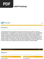 ABAP Roadmap