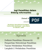 Metologi Penelitian Dalam Bidang Informatika