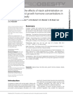 A Pilot Study of The Effects of Niacin Administration On Free Fatty Acid and Growth Hormone Concentrations in Children With Obesity