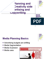 Media Planning and Buying, Creativity Side of Advertising and Copywriting