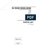 Copystar RI2530 3530 4030 Parts List