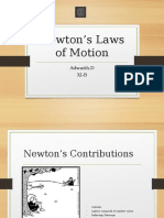 Newton's Laws of Motion: Adwaith.D Xi-B