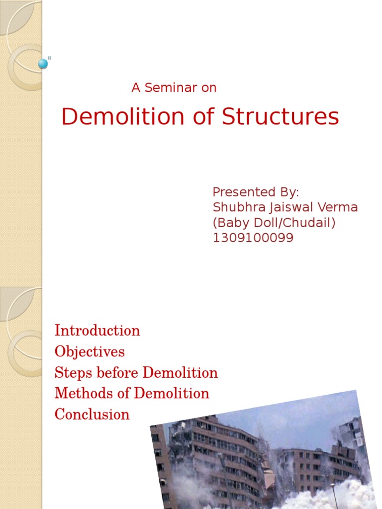 Demolition Methods and Safety Guidelines | PDF | Demolition | Explosive ...