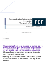 Communication Between Students and Doctoral Supervisors Too Much of An Obstacle?