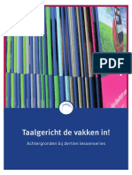 Taalgericht de Vakken in WEB PDF