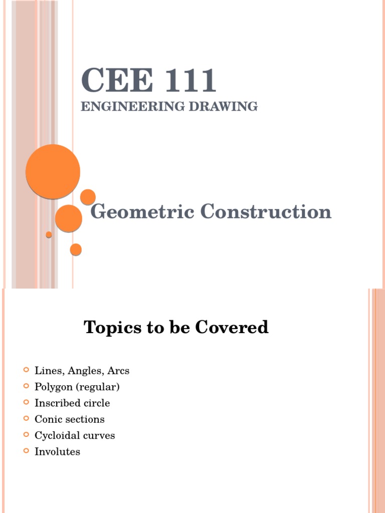 Geometric Construction | PDF | Ellipse | Circle