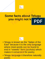 Some Facts About Telugu You Might Not Know