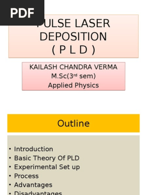 Pulse Laser Deposition