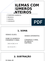 Problemas Com Numeros Inteiros