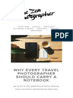 Why Every Travelle Should Carry A Notebook